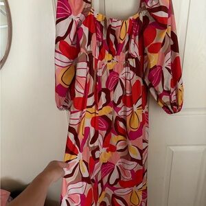 Peach Love California Multicolor Floral Dress